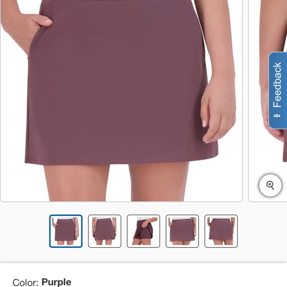 Soybu Women's Purple Skorts - Picture 3 of 4